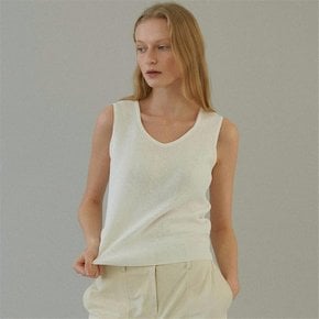 cotton sleeveless knit (3colors)