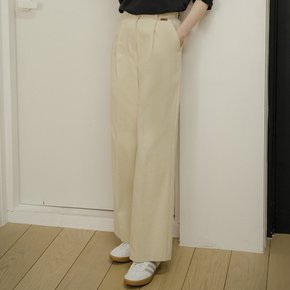 Relax cotton twill pants_Light Beige
