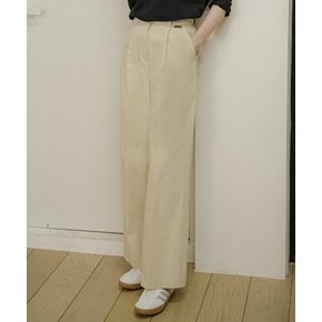 Relax cotton twill pants_Light Beige