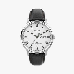워터베리 클래식 데이데이트 가죽시계 40mm