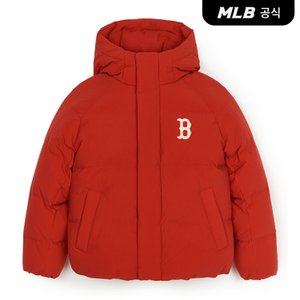 MLB [엠엘비코리아공식] 바시티 후드 숏패딩 BOS (D.Red)