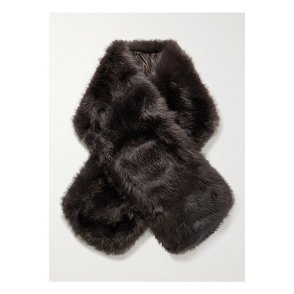 인조 퍼 스카프 다크 브라운 1647597342207895