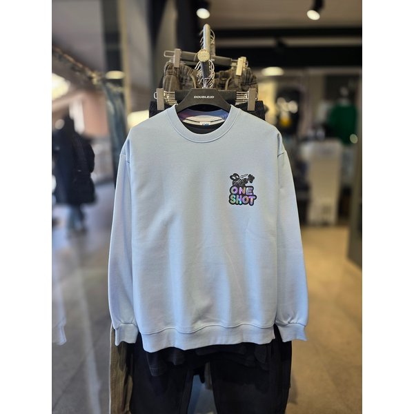 [시흥점] 원샷래빗 홀로그램 세미오버핏 맨투맨(남여공용)/JGZK22906SB