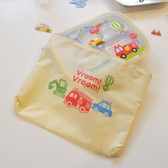 키친유 자동차 중장비 캐릭터 식판 파우치 가방 어린이집 유치원 식판 가방 준비물 단체