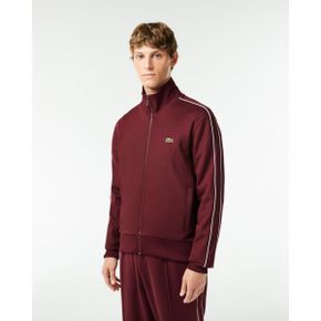 4655952 Lacoste Paris Pique Zip Front Track Jacket - Bordeaux