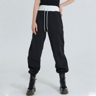 FREIHEIT [프라이하잇] HIGH WAIST COLOURWAY JOGGER PANTS(BLACK)