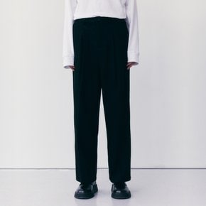 COTTON BLEND WIDE PANTS_BLACK