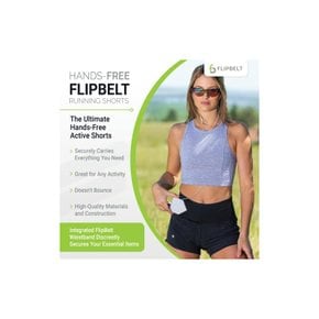 플립 벨트 FlipBelt 숏팬츠 쇼츠 Black M FRS