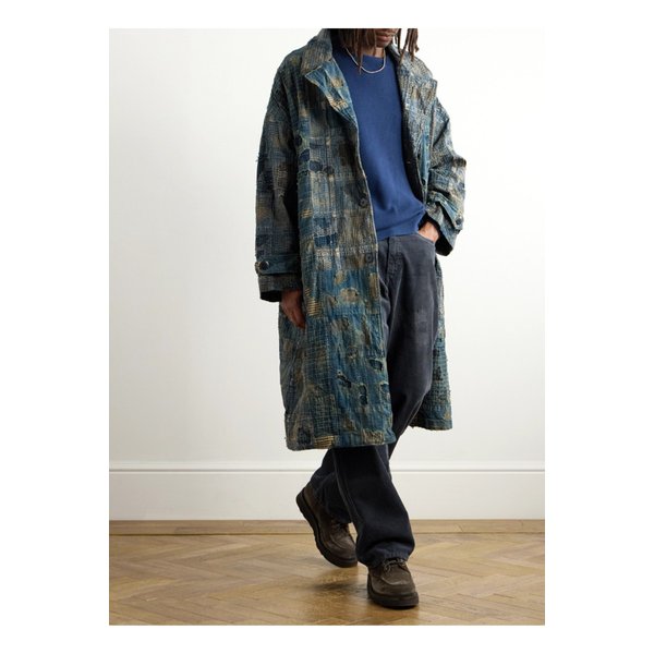 보로 카발리에 디스트레스드 코튼 리넨 블렌드 코트 1647597345955027