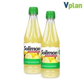 솔리몬 스퀴즈드 레몬즙 500ml 2병 총 1L 레몬 원액 차 물[32310231]