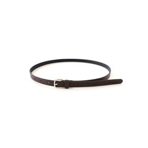 VEGAN LEATHER BELT - CHOCOLATE BROWN 비건레더 벨트