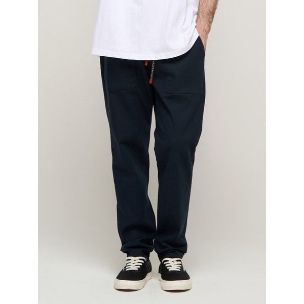 RELAX FIT COTTON FATIGUE PANTS (NAVY)