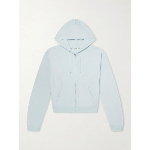 코튼 울 실크 블렌드 집업 후드 티셔츠 46376663162971224