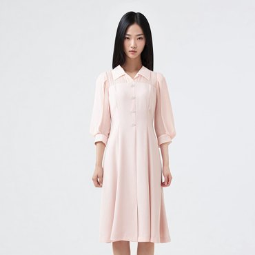 린 미네몽 배색 원피스 LGOPOG9900