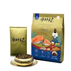 수라상 강아지 관절 피모 건강 건식사료 바다밥상 6kg + 불리스틱 2P 증정 + 사료샘플