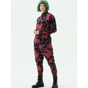 FLORAL LOOSE-FIT BAGGY TROUSERS