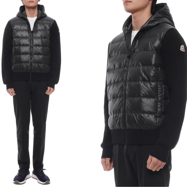 [부산점] 25FW 남성 울 믹스 패딩 점퍼 (9B00041 M1131 999 25F)