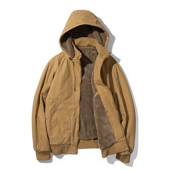매스노운 3WAY WASHED BOA HOODED JACKET MWIPD003-CA