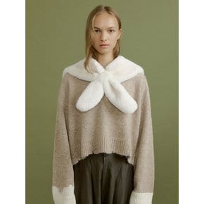 CUDDLY shawl muffler [ivory]