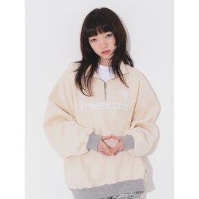 PIECE TEAM HALF ZIP CREW (IVORY)