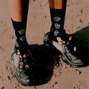 [230프로젝트] 230 FACE PATTERN SOCKS_BLACK