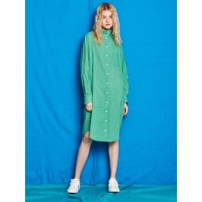 HIGHNECK SHIRT DRESS (GN)