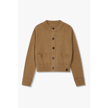 SACAI [사카이] CLASSICS  라운드넥 울 니트 가디건 (베이지)6415331102