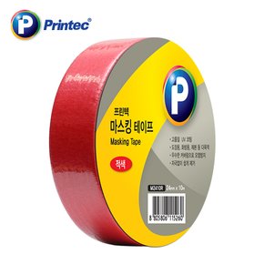 마스킹테이프 빨강 M2410R  24mm x 10m  프린텍 .