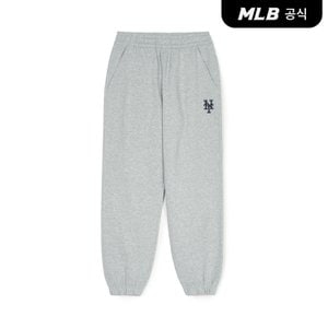 MLB [코리아공식] 베이직 미디움로고 조거팬츠 NYM (Melange Grey)