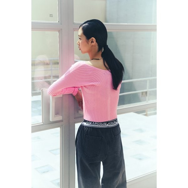 [시흥점] 오픈 브이넥 크랍 니트가디건 AR2KG460