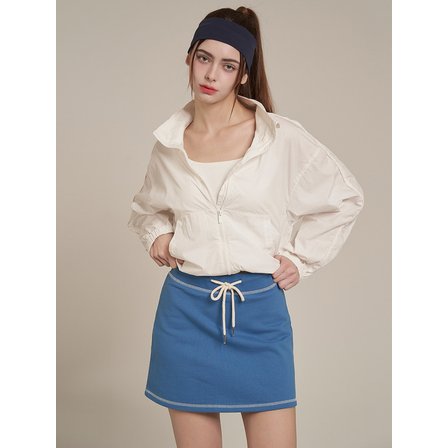 이터널 모먼트 Twin Stitch Mini Skirt _ Blue