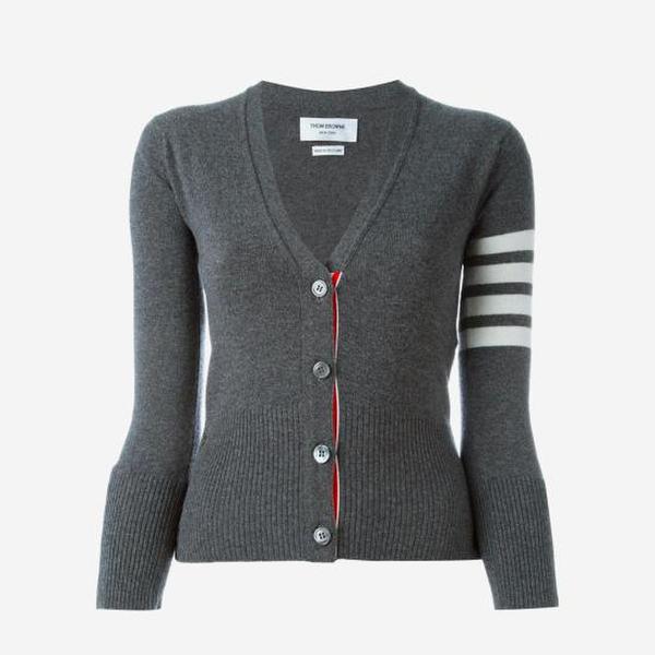 확대된 대표 톰브라운 가디건 FKC001A00011035 MED GRAY DOM