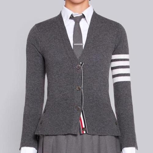톰브라운 가디건 FKC001A00011035 MED GRAY DOM