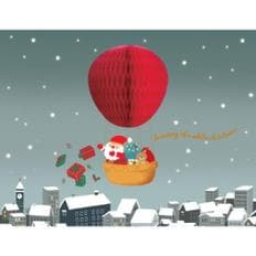 아트박스 /유리컴카드 유리컴 카드 허니콤 크리스마스 열기구 산타