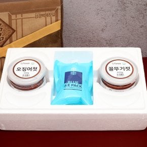 HACCP인증 더젓갈 젓갈 2종세트(오징어젓400g+꼴뚜기젓400g)