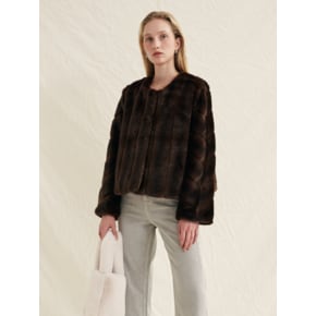 Prelude Eco Fur Coat [Brown]