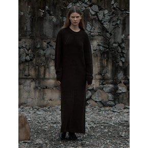 ALPACA BLEND KNIT LONG DRESS