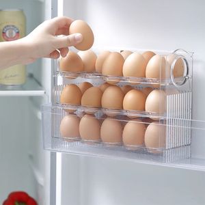  주방아이템 30구 계란정리함 3단 에그트레이 계란 정리 달걀 보관