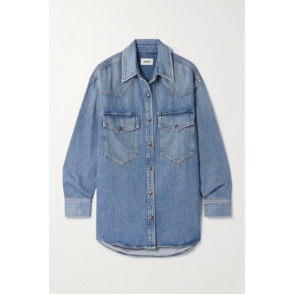 로타 데님 셔츠 미드 인디고 46376663162940549