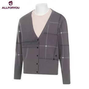 [올포유 여성] Check jacquard cardigan AWSCM8217-190