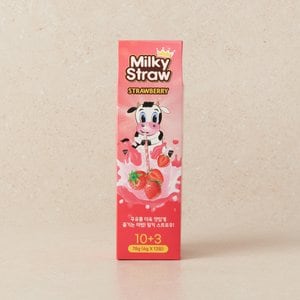 홈앤키즈 밀키 스트로우 딸기맛 13T (78G)
