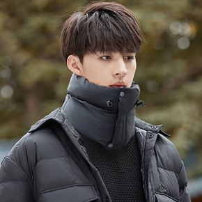 더캡 소프트 패딩 넥워머 블랙