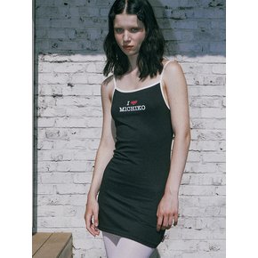 HEART UNION JACK MINI DRESS BLACK