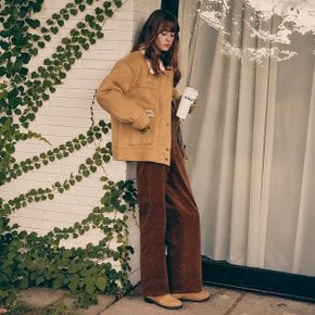 BASIC CORDUROY PANTS BROWN