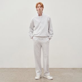 [정상가148,000원] 코튼 라인 스웨트 팬츠 멜란지그레이