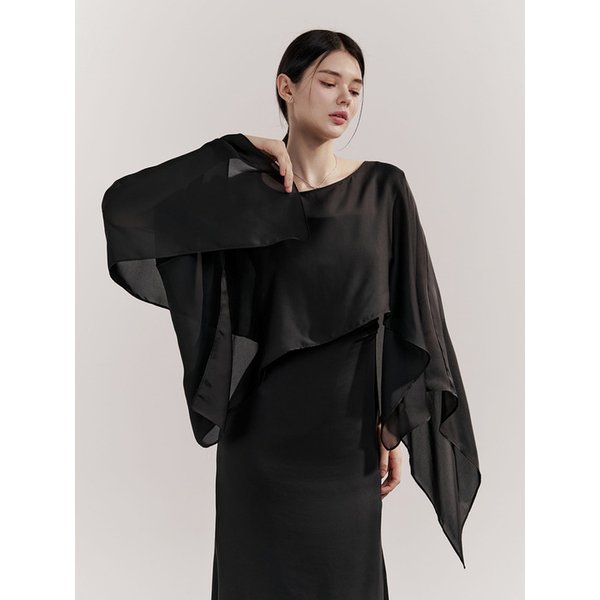 [APHRODITE] 01 Cape Dress (Black)