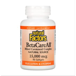 내추럴팩터스 BetaCareAll 베타카로틴 15,000mcg 90소프트젤