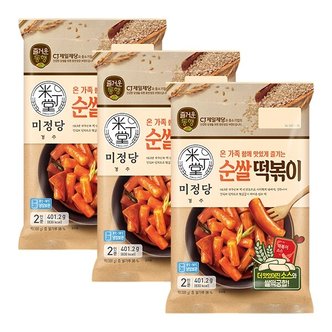 신세계라이브쇼핑 미정당 순쌀떡볶이401.2G/3개