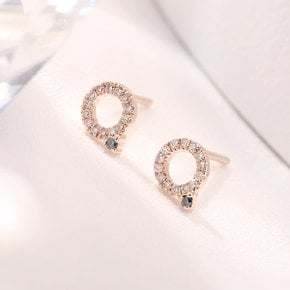 샤이닝 블루다이아 천연석 14K Gold 귀걸이 (20NGE001) [1color]