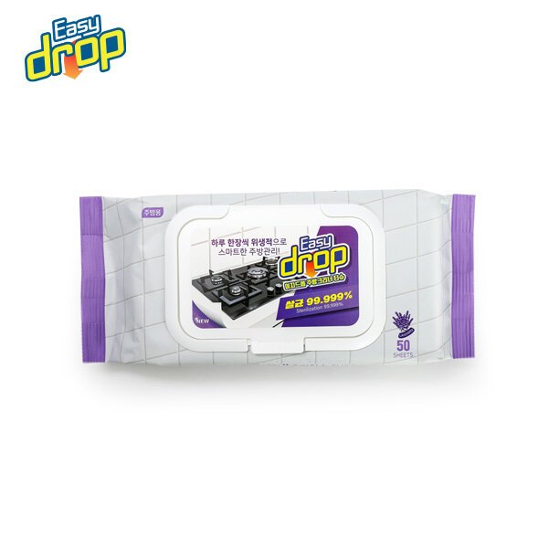 (6팩/300매) 이지드롭 주방크리너/욕실크리너 티슈 6팩